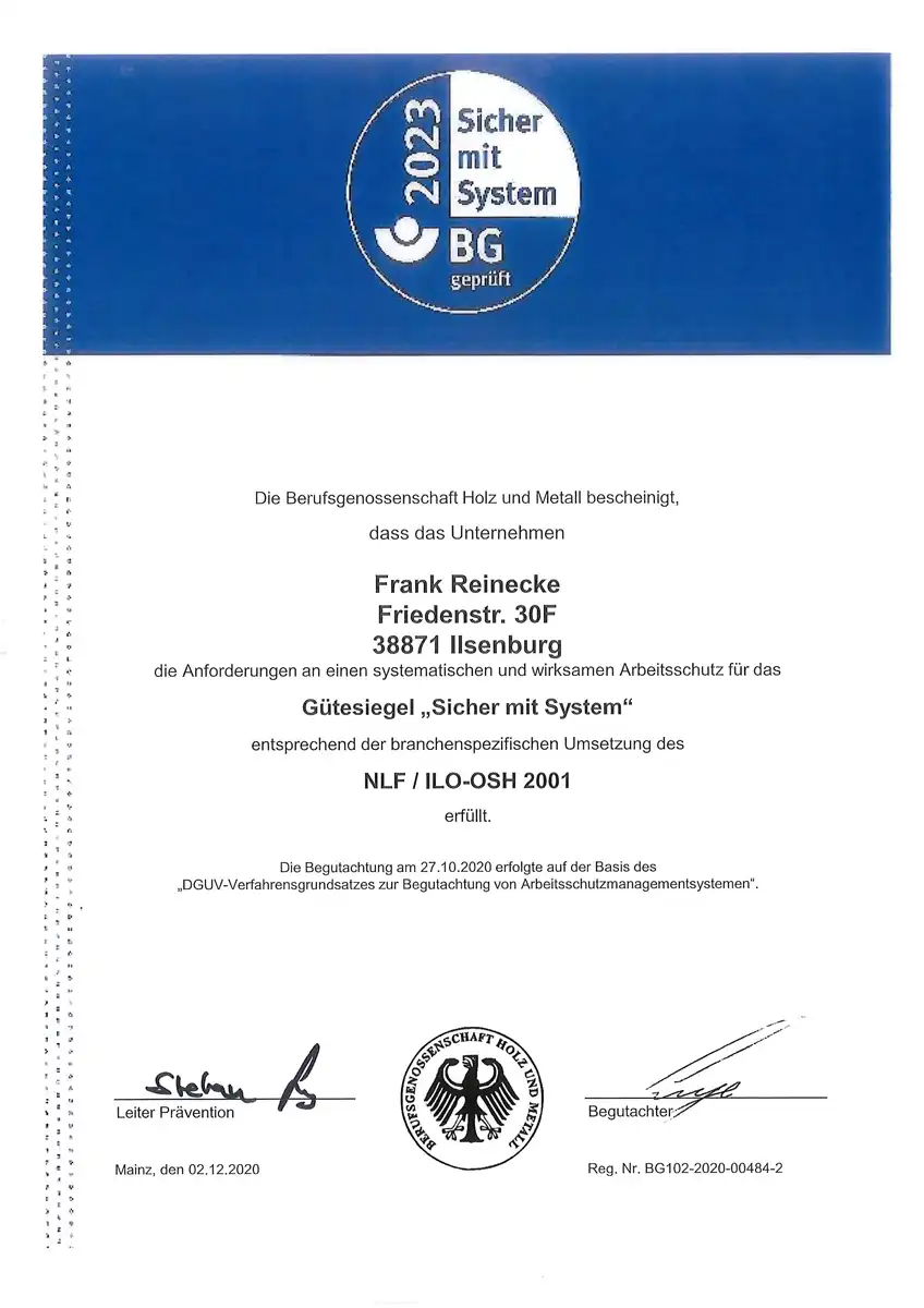BG geprüfter Arbeitsschutz